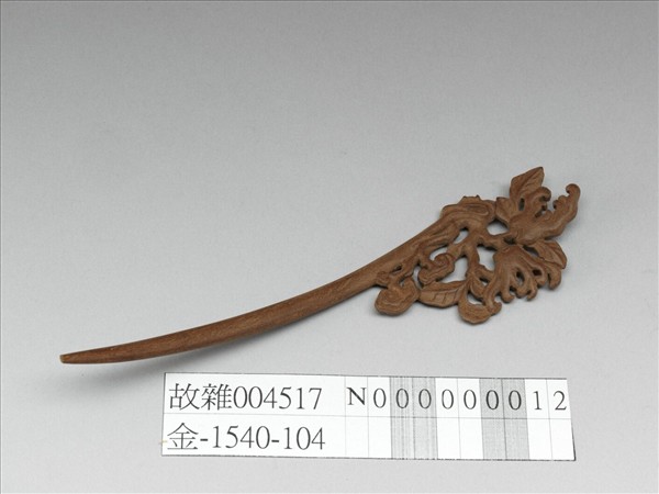 肉桂木雕佛手簪