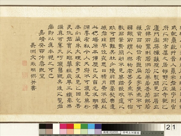 清人清明上河圖　卷