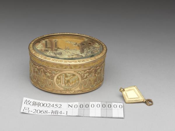 雕金機械自動音樂鼻煙盒