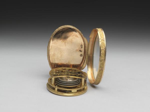 雕金機械自動音樂鼻煙盒