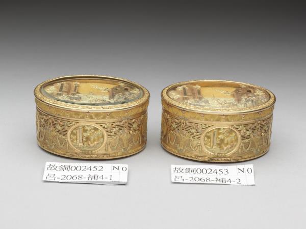 雕金機械自動音樂鼻煙盒