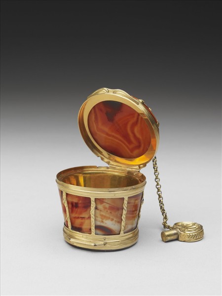 鍍金嵌瑪瑙多用途盒