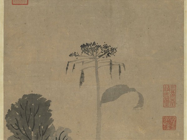 明沈周蔬菜　軸