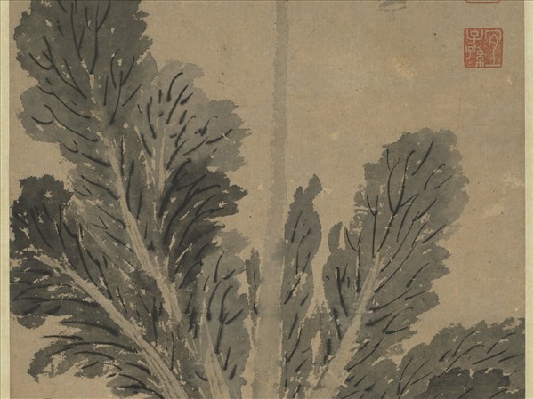 明沈周蔬菜　軸