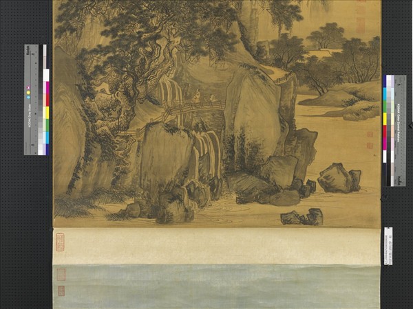 明唐寅畫山路松聲　軸