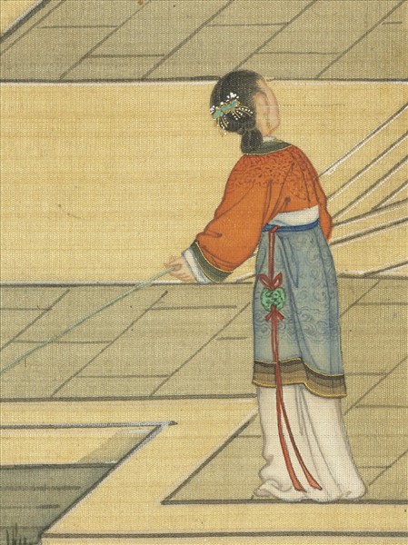清孫祜周鯤丁觀鵬畫十八學士圖　卷