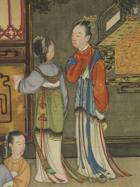 清孫祜周鯤丁觀鵬畫十八學士圖　卷