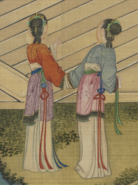 清孫祜周鯤丁觀鵬畫十八學士圖　卷