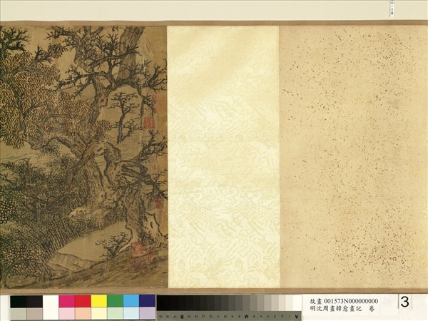 明沈周畫韓愈畫記　卷