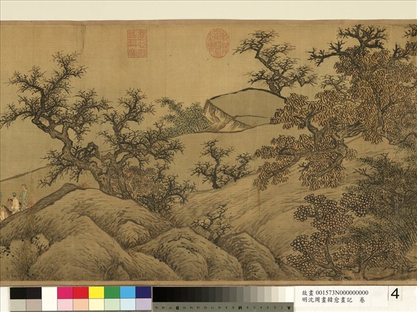 明沈周畫韓愈畫記　卷