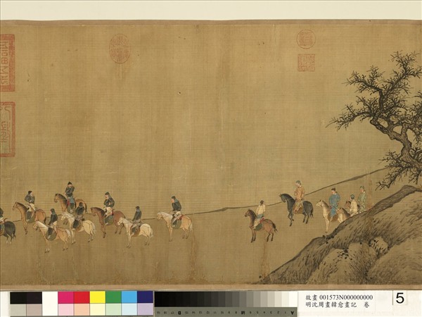 明沈周畫韓愈畫記　卷