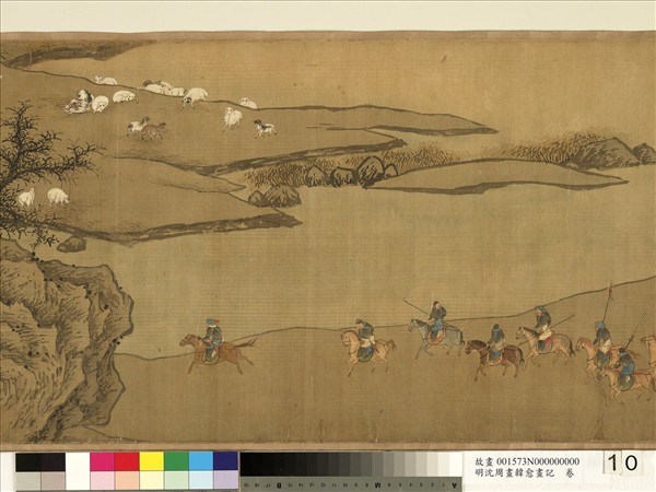 明沈周畫韓愈畫記　卷