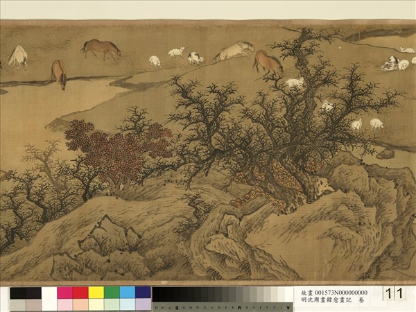 明沈周畫韓愈畫記　卷