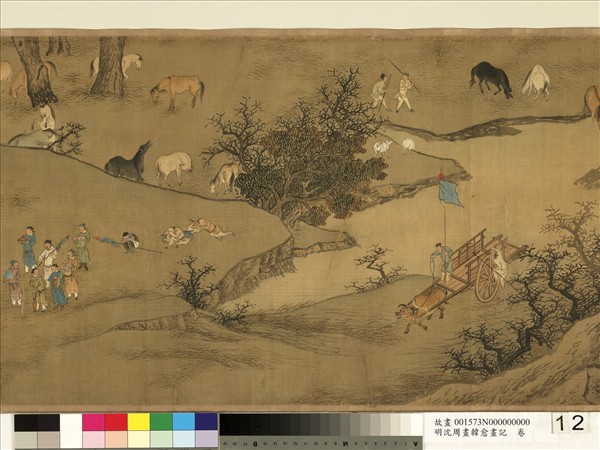 明沈周畫韓愈畫記　卷