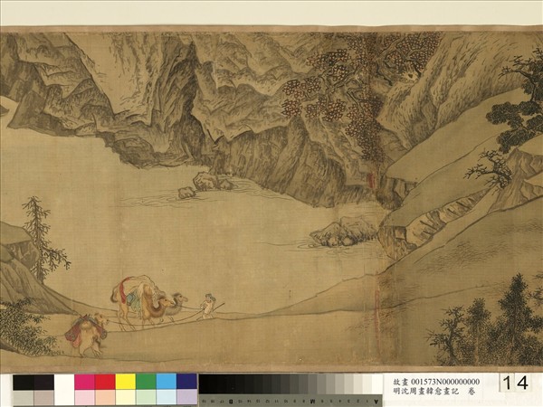 明沈周畫韓愈畫記　卷