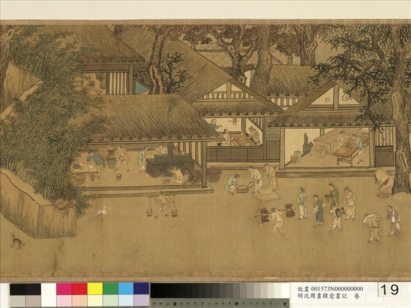 明沈周畫韓愈畫記　卷