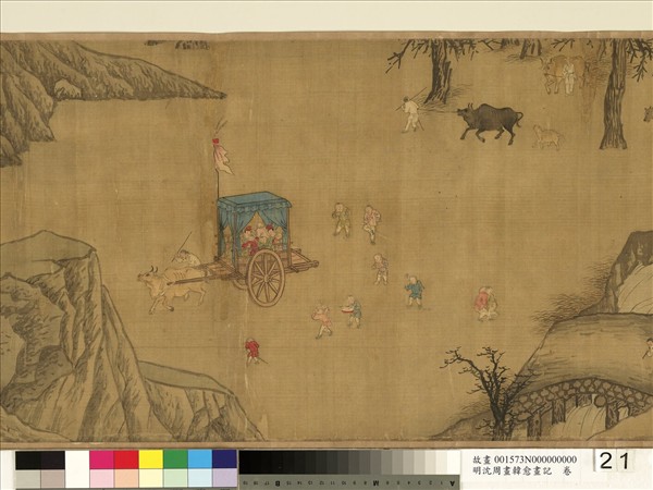 明沈周畫韓愈畫記　卷