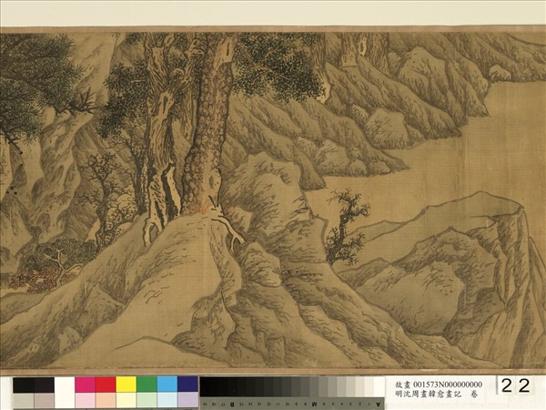 明沈周畫韓愈畫記　卷