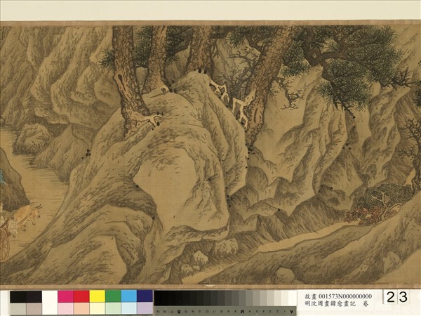 明沈周畫韓愈畫記　卷