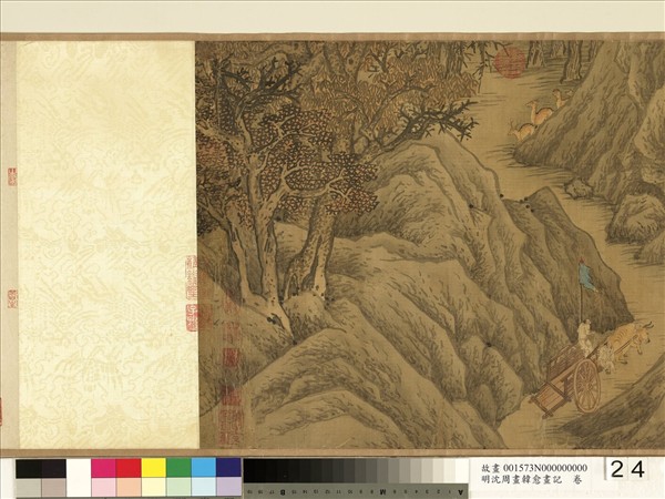 明沈周畫韓愈畫記　卷