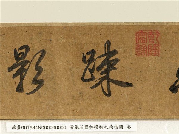 清張若靄臨揚補之南枝圖　卷
