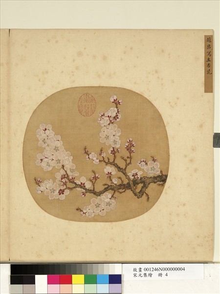 宋元集繪　冊　宋趙昌寫生杏花
