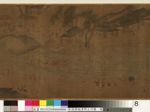 宋張擇端清明上河圖　卷