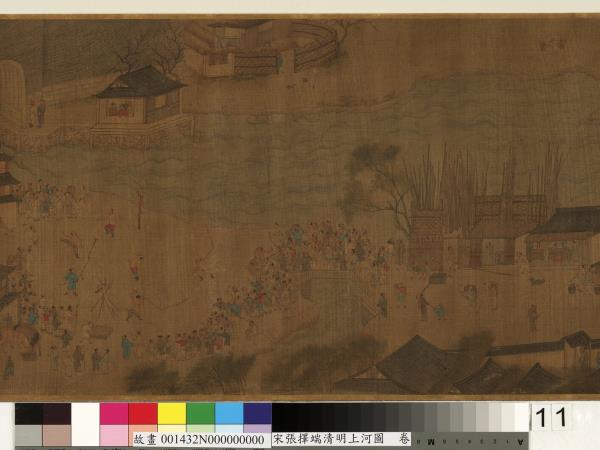 宋張擇端清明上河圖　卷