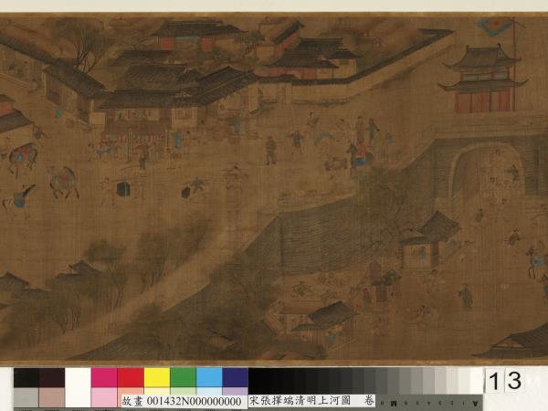 宋張擇端清明上河圖　卷