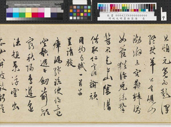 明祝允明墨林藻海　卷