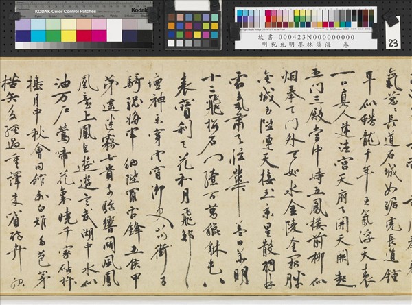 明祝允明墨林藻海　卷