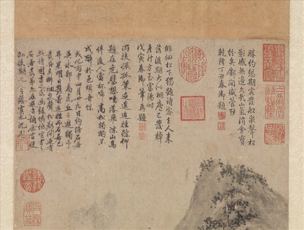 明沈周畫山水　軸