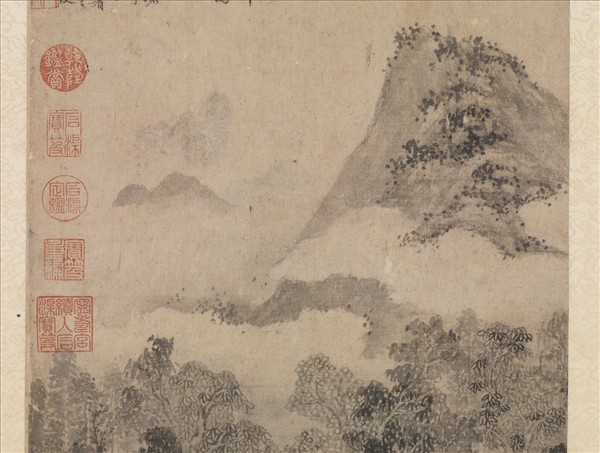 明沈周畫山水　軸