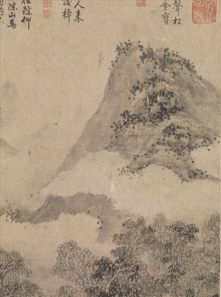 明沈周畫山水　軸