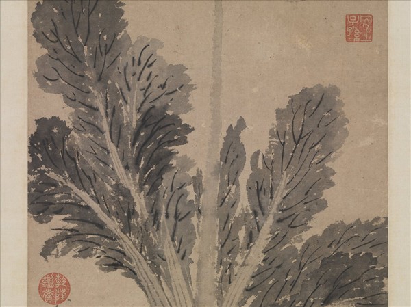 明沈周蔬菜　軸