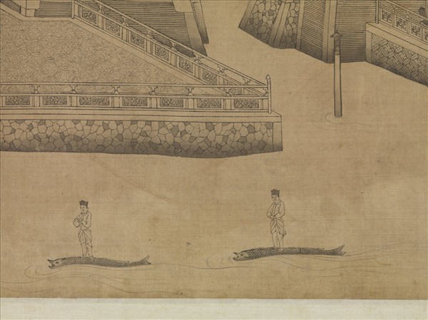 元王振鵬龍池競渡圖　卷