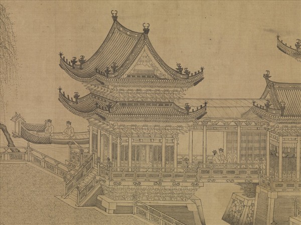 元王振鵬龍池競渡圖　卷