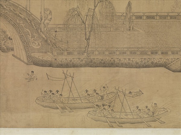 元王振鵬龍池競渡圖　卷