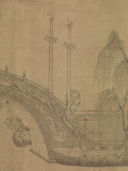 元王振鵬龍池競渡圖　卷