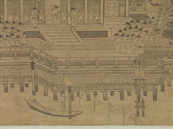 元王振鵬龍池競渡圖　卷
