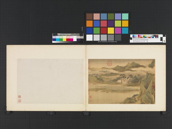 明仇英臨宋元六景　冊　山坳田舍