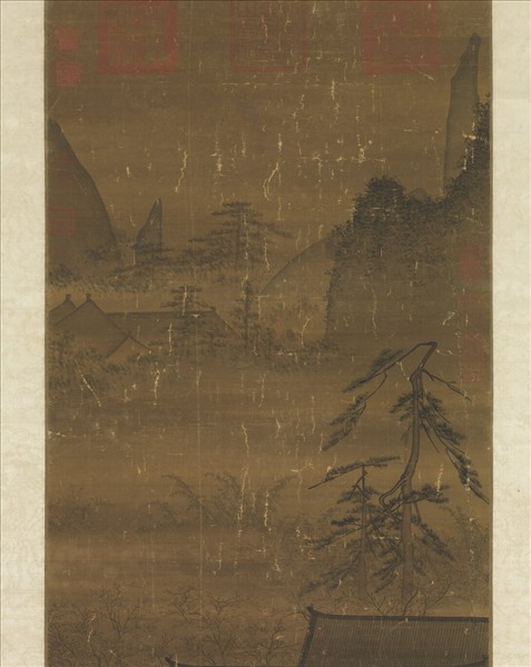 宋馬遠華燈侍宴圖　軸