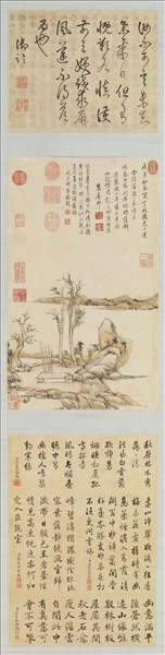 清王原祁畫山水　軸