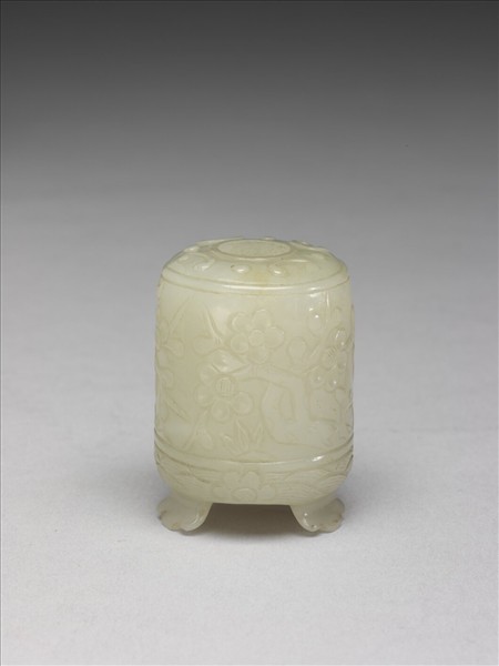 玉梅花三足水盛