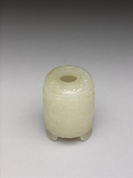 玉梅花三足水盛