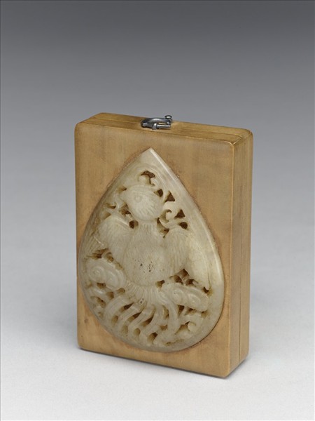 黃緞彩繡福壽如意火鏈