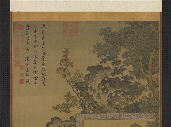 明唐寅畫韓熙載夜宴圖　軸