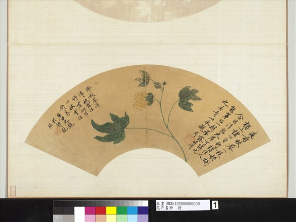 花卉畫冊　冊　明沈周秋葵