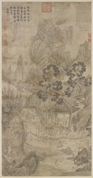 明文徵明蘭亭修禊圖　軸