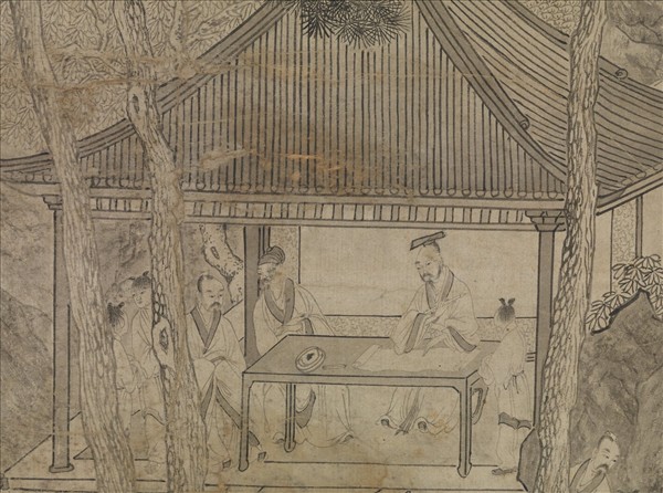 明文徵明蘭亭修禊圖　軸